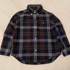 Toddler Boy 3T Plaid Button Down Shirt